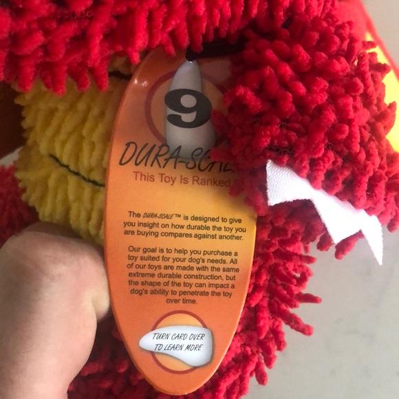 Ultra Tough Red Dragon Dog Toy - Picture 4 of 11
